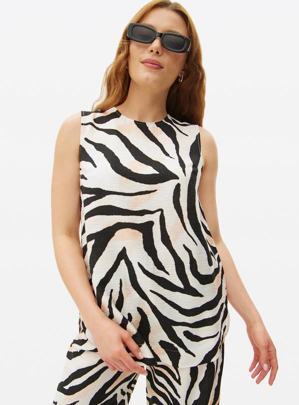 Multi Printed Sleeveless Co-ord Shell Top 22